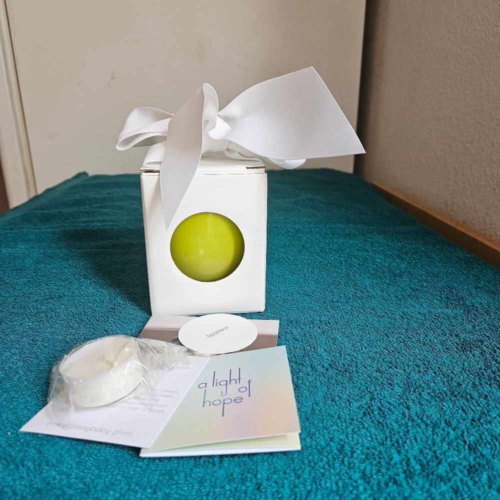 Glassybaby Fearless Candle Holder NEW